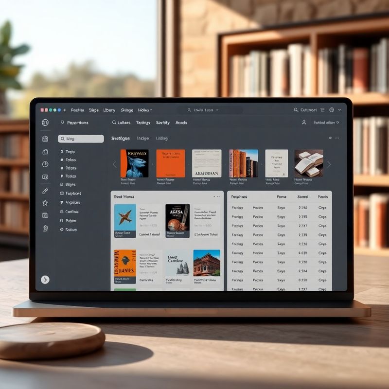 Bookcornerz — prikaz nadzorne ploče kataloga